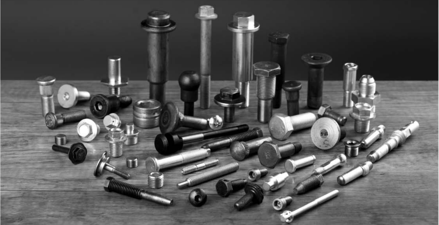 Assortment of standard fasteners including bolts and nuts
