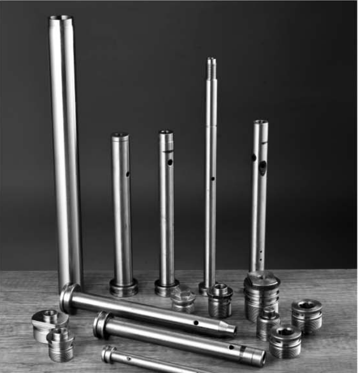 Front fork components for two-wheeler suspension systems